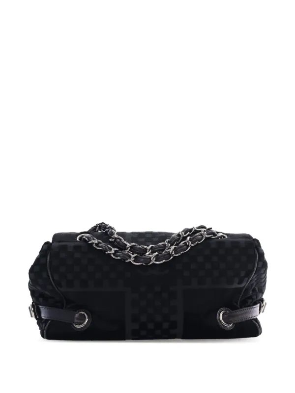 CHANEL シャネル CHANEL Pre-Owned 2005-2006 CC Check Embossed Velvet Belted