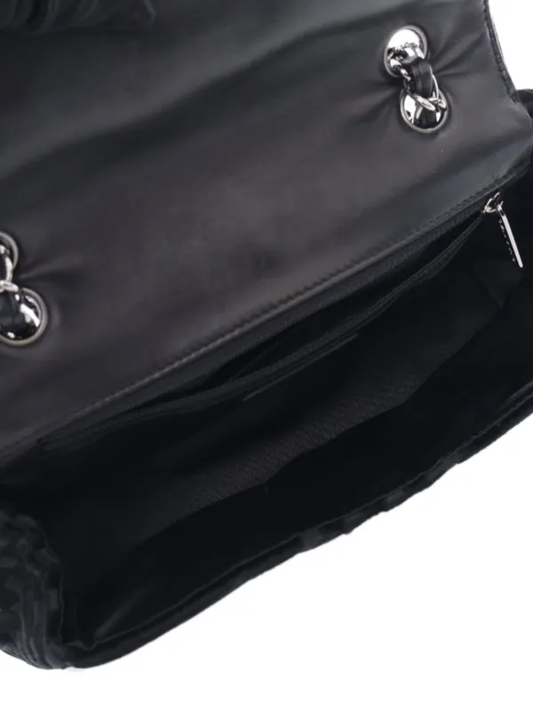 CHANEL Pre-Owned 2005-2006 CC Check Embossed Velvet Belted