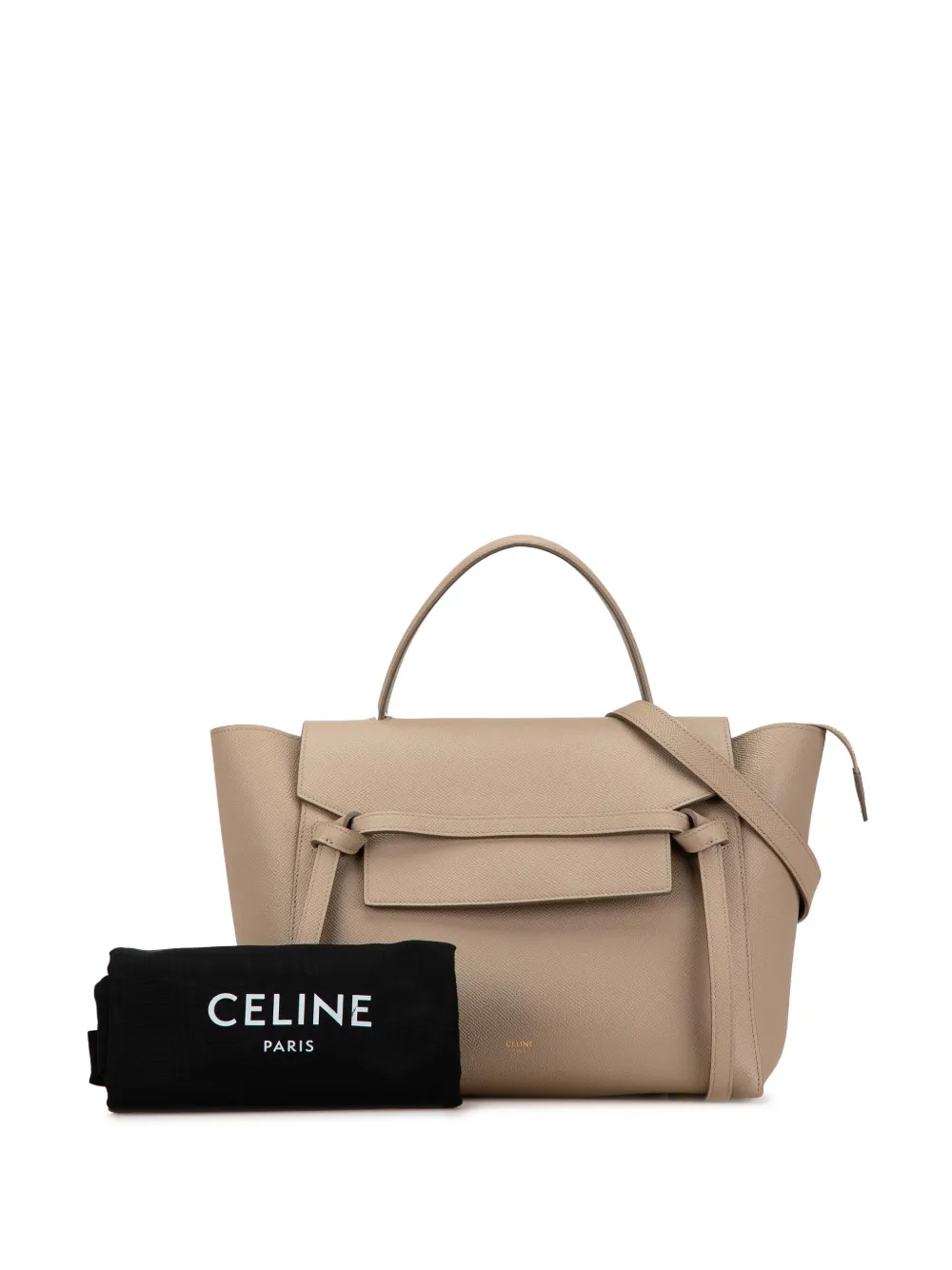 Céline Pre-Owned 2019 Mini Leather Belt satchel - Bruin
