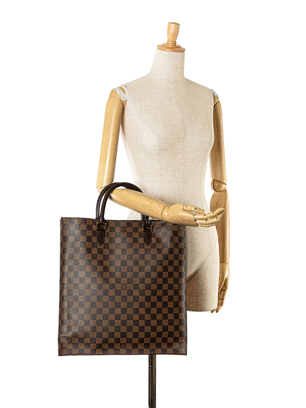 Louis Vuitton Pre-Owned 2005 Damier Ebene Sac Plat tote bag - Bruin