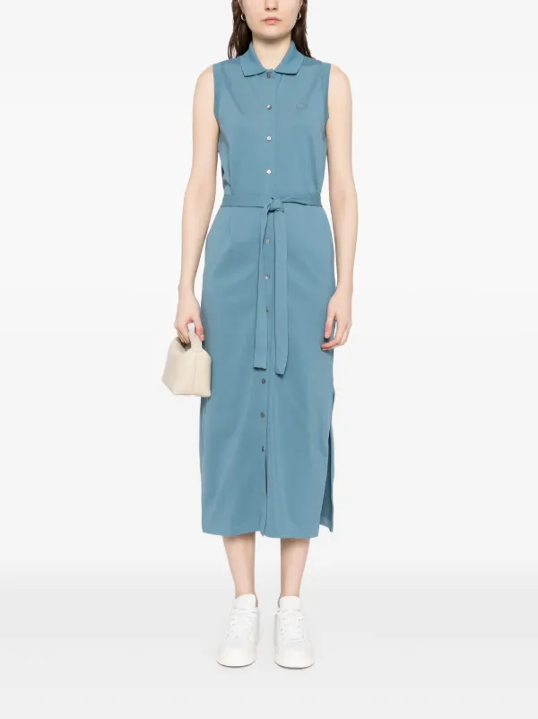 LACOSTE★ストレッチポロワンピースStretch Pique Polo Dress Lacoste Women's Short Sleeve Slim Fit Stretch Pique Polo