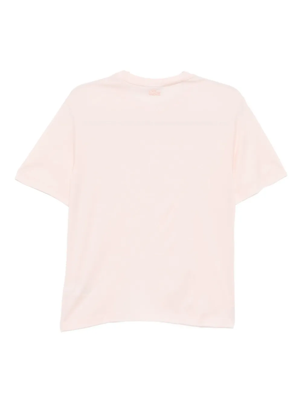 Lacoste T-shirt met krokodillenprint Roze
