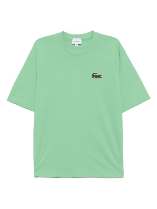 Lacoste t-shirt Heavy Badge - Vert - Lacoste - Modalova
