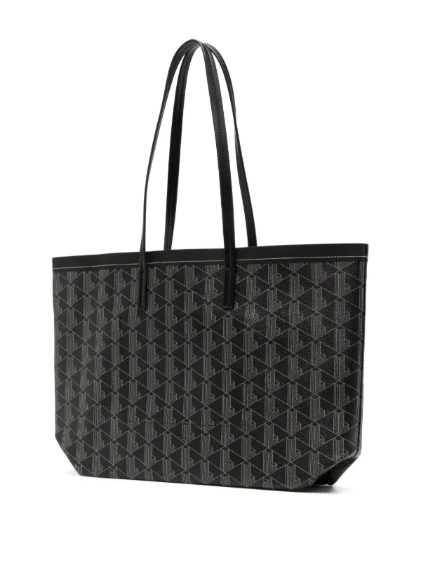 LACOSTE★ モノグラム ZELY ショッパー トート Lacoste Zely Tote Bag | Black | FARFETCH