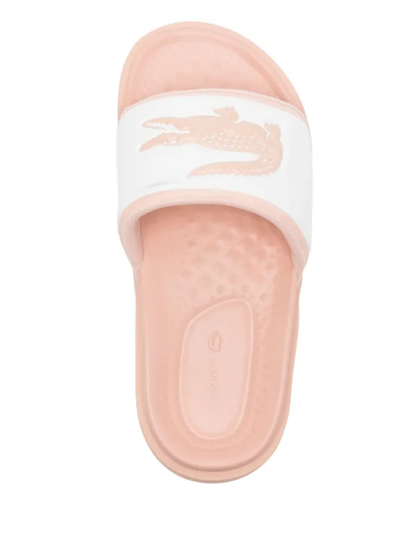 ■LACOSTE■ Women's Serve Slide Light Pink RZ9022W55GAOZ Lacoste Serve Slides | Pink | FARFETCH CA