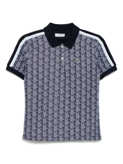 Lacoste Polo con monogramma jacquard