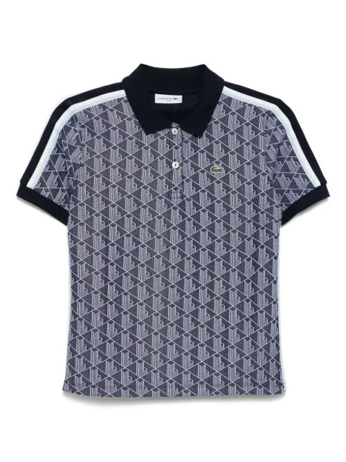 Polo à logo en jacquard - Lacoste - Modalova