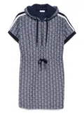 Lacoste Jacquard Monogram dress - Blue