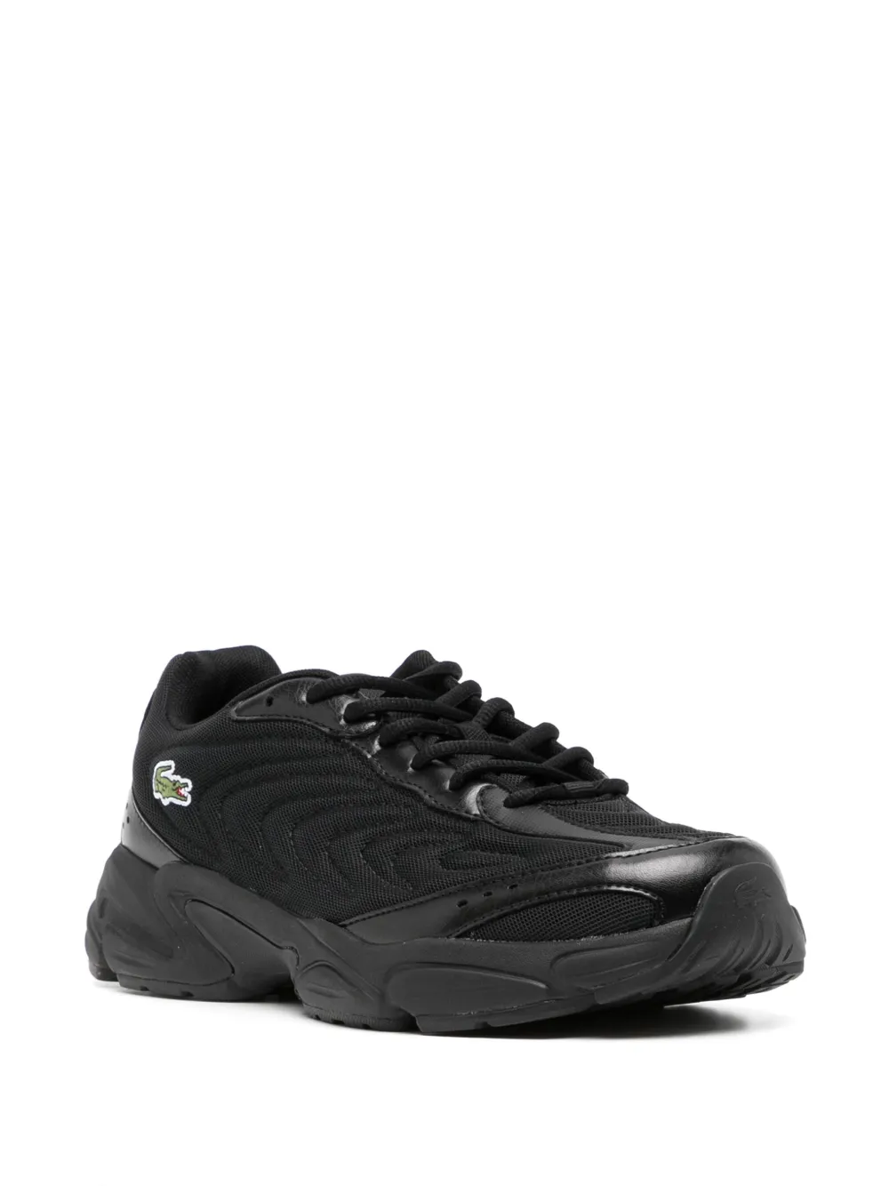 Lacoste Storm 96 2K Lite leren sneakers - Zwart