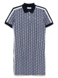 Lacoste monogram jacquard polo dress - Blue