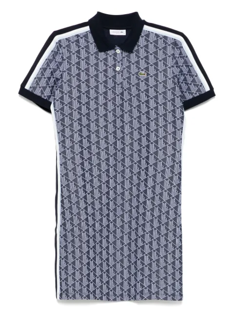 Lacoste monogram jacquard polo dress