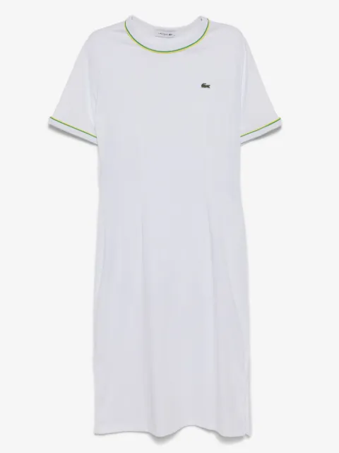 Lacoste robe en coton à coupe mi-longue