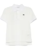 Lacoste Monogram Lace polo shirt - White