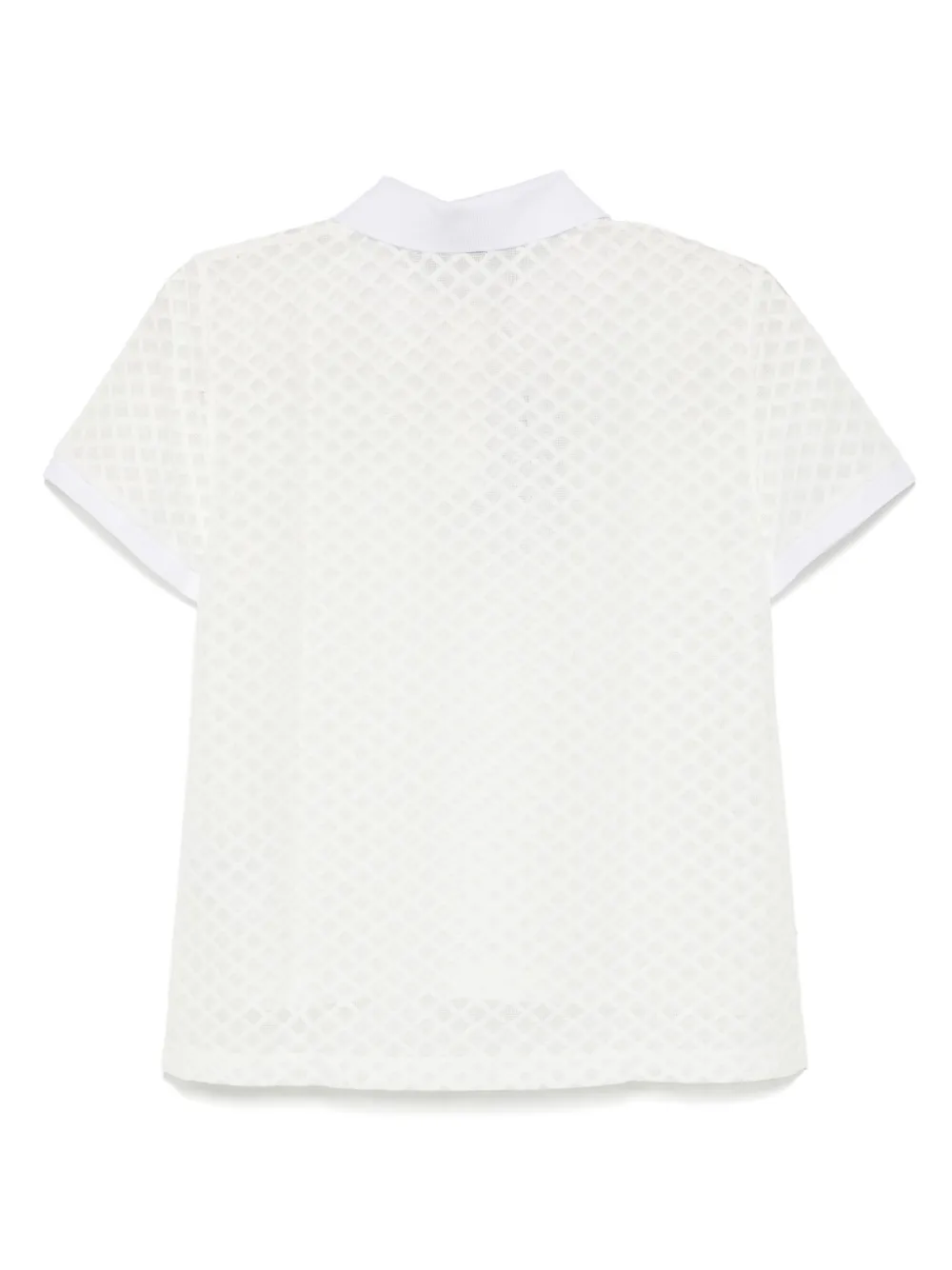 Lacoste Poloshirt met monogram - Wit