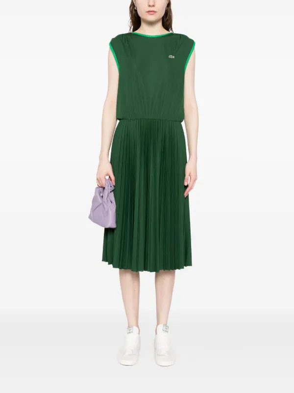 lacoste runway pleated dress Women's Runway Ribbed Pleated Dress - Dresses - New In 2026