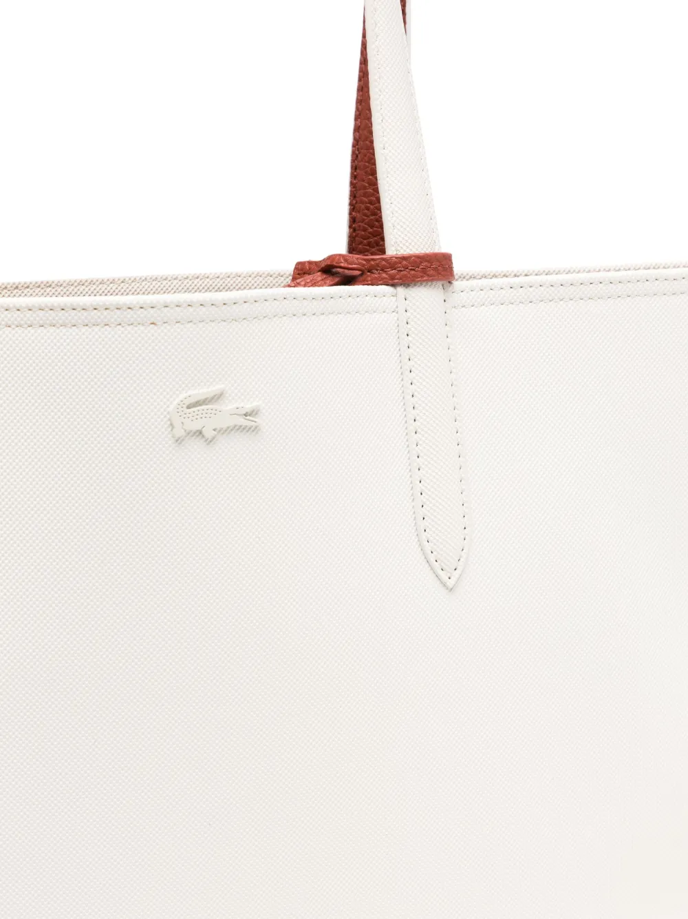 Lacoste Anna omkeerbare shopper Wit