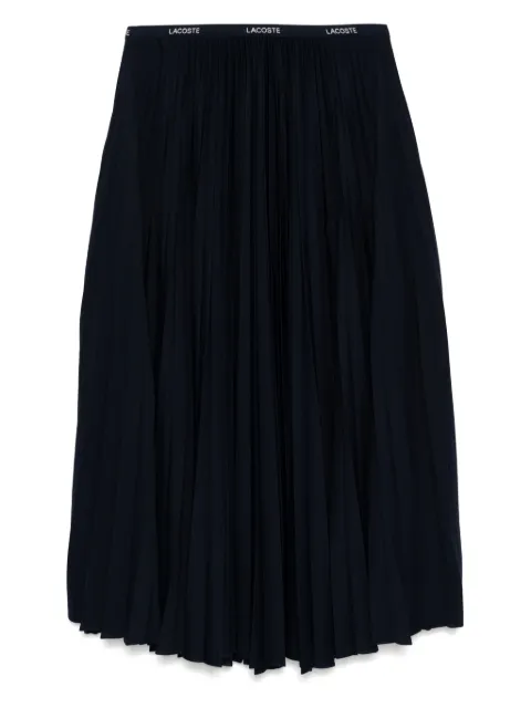 Lacoste long pleated elasticated waist skirt
