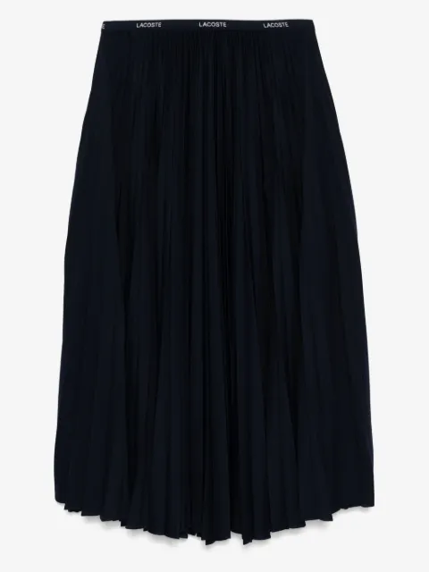 Lacoste long pleated elasticated waist skirt