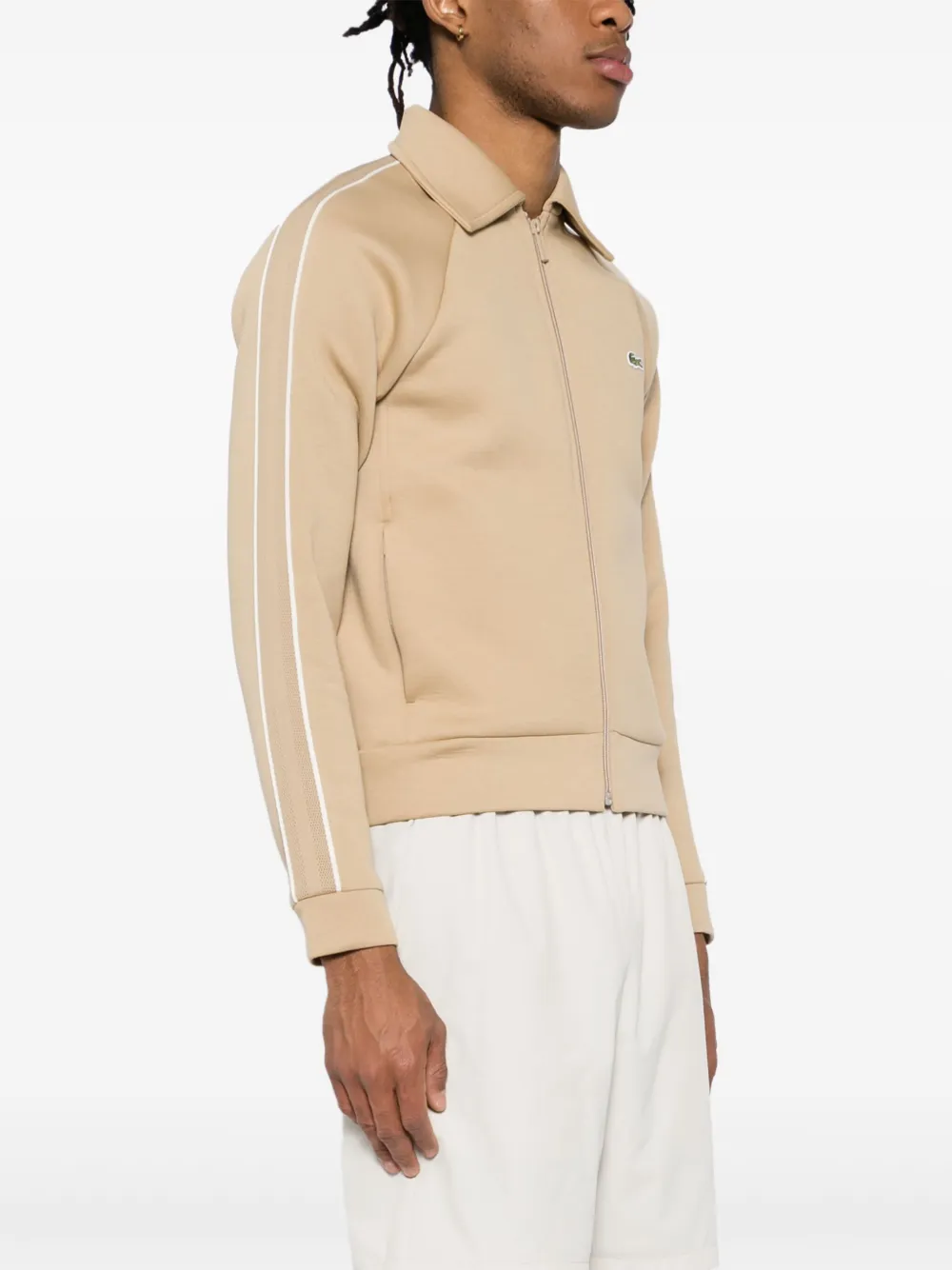 Lacoste Sportjack met rits Beige