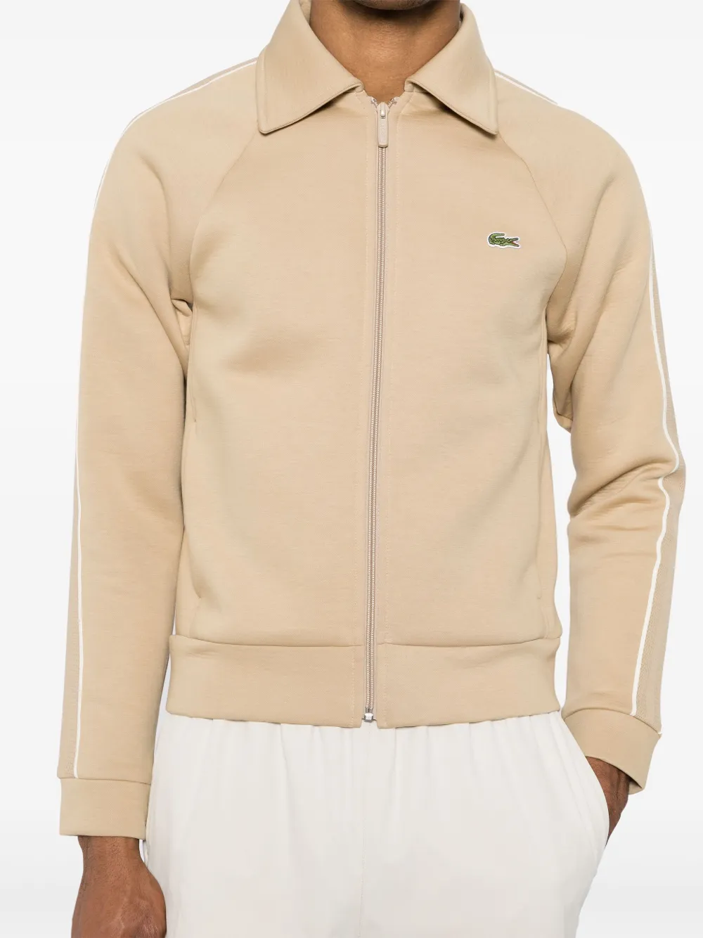 Lacoste Sportjack met rits Beige