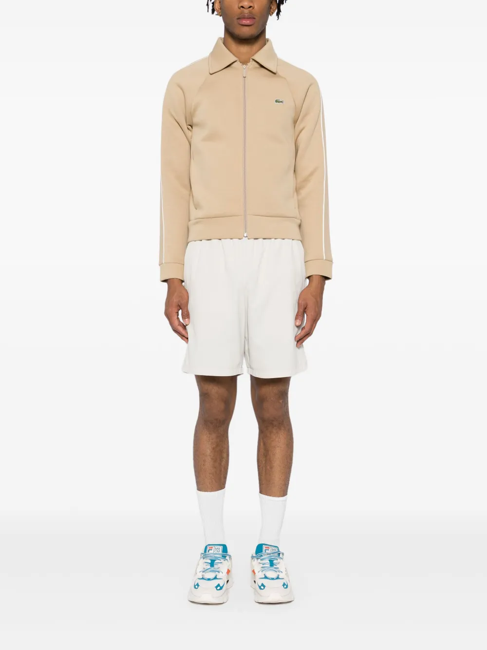 Lacoste Sportjack met rits - Beige