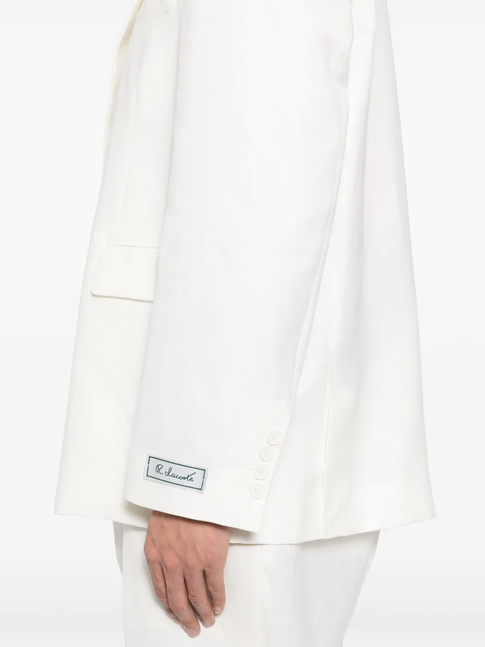 Lacoste Blazer van blend Beige