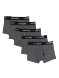 Lacoste 5-Pack Stretch Cotton Trunks - Grey