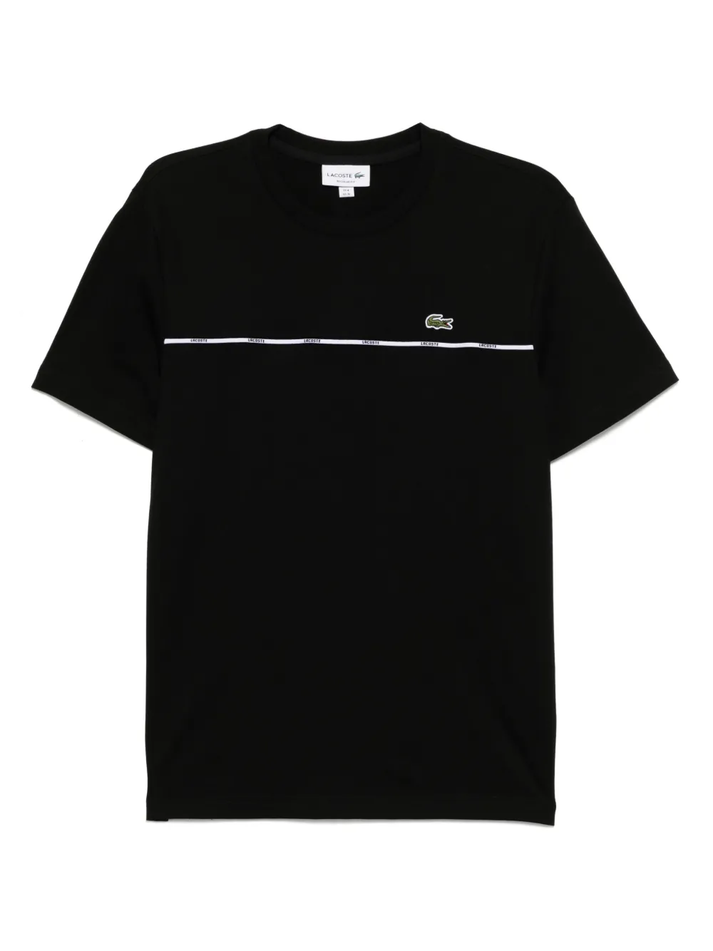 Lacoste ロゴトリム Tシャツ - ブラック Lacoste ロゴトリム Tシャツ - ブラック
