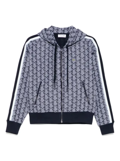 Lacoste jacquard monogram hoodie