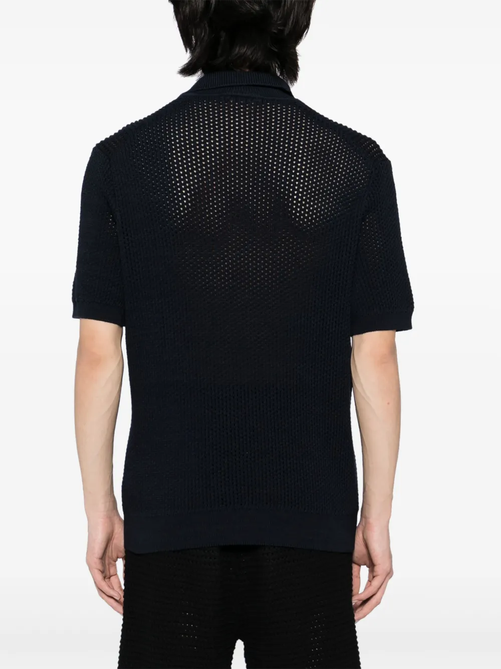 Lacoste Gebreid poloshirt Blauw