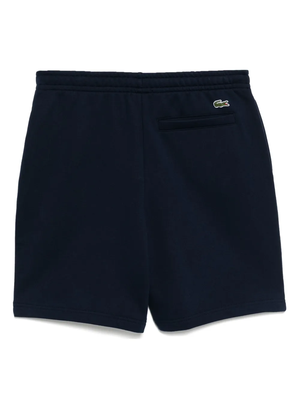 Lacoste Katoenen fleece shorts met print - Blauw