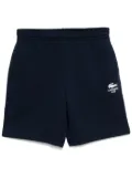 Lacoste printed cotton fleece shorts - Blue