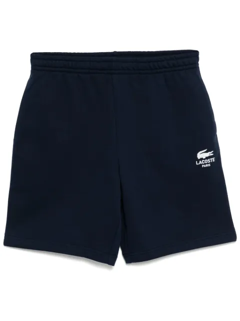 Lacoste printed cotton fleece shorts