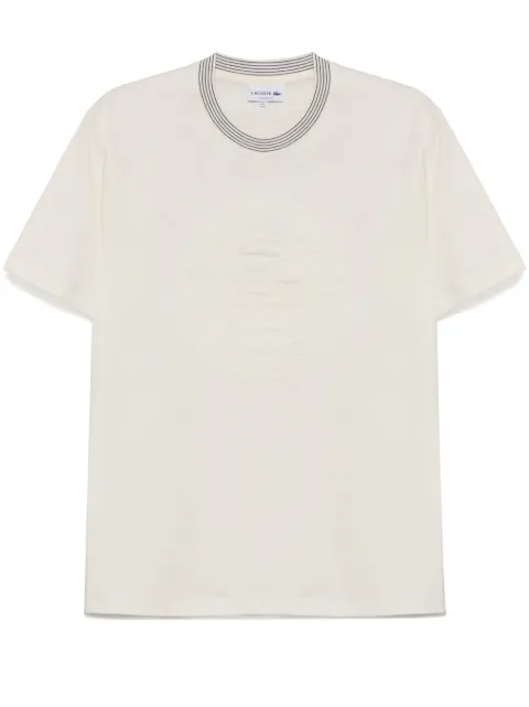 Lacoste embroidered cotton T-shirt
