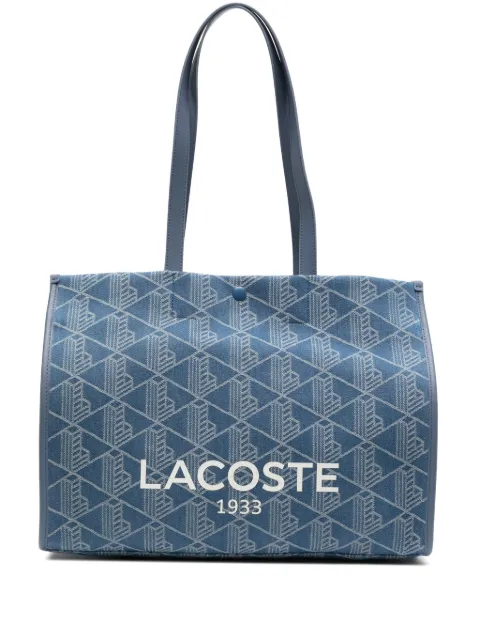 Lacoste L mono-jacquard tote bag