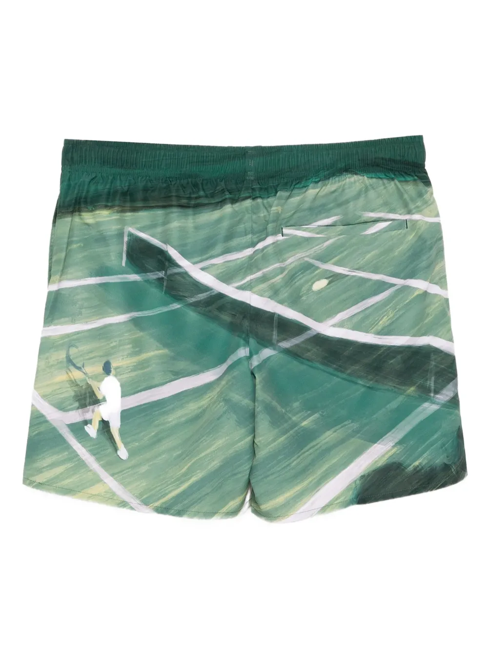 Lacoste Zwembroek met grafische print Groen