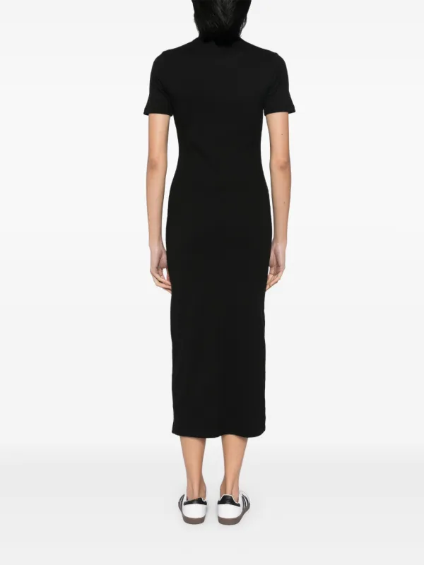 lacoste cotton dress Lacoste Women's Long Ribbed Cotton Polo Dress, Black, 0 at Amazon Women's Clothing store