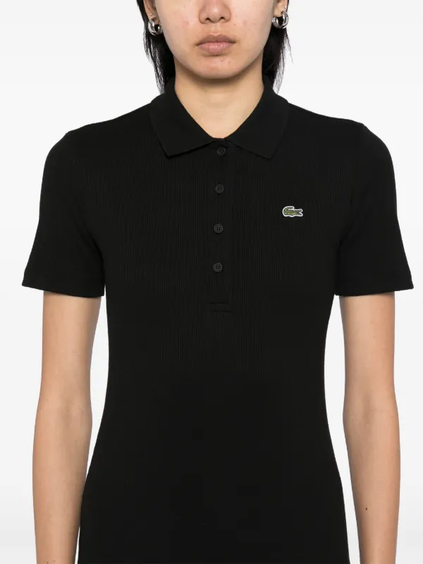 Lacoste Women's Slim Fit Ribbed Cotton Dress - 38