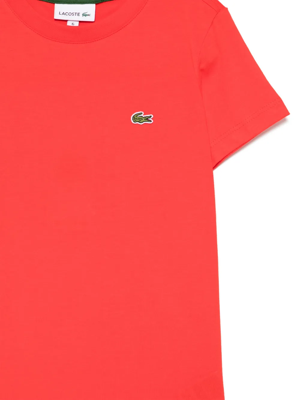 Lacoste Katoenen T-shirt Rood