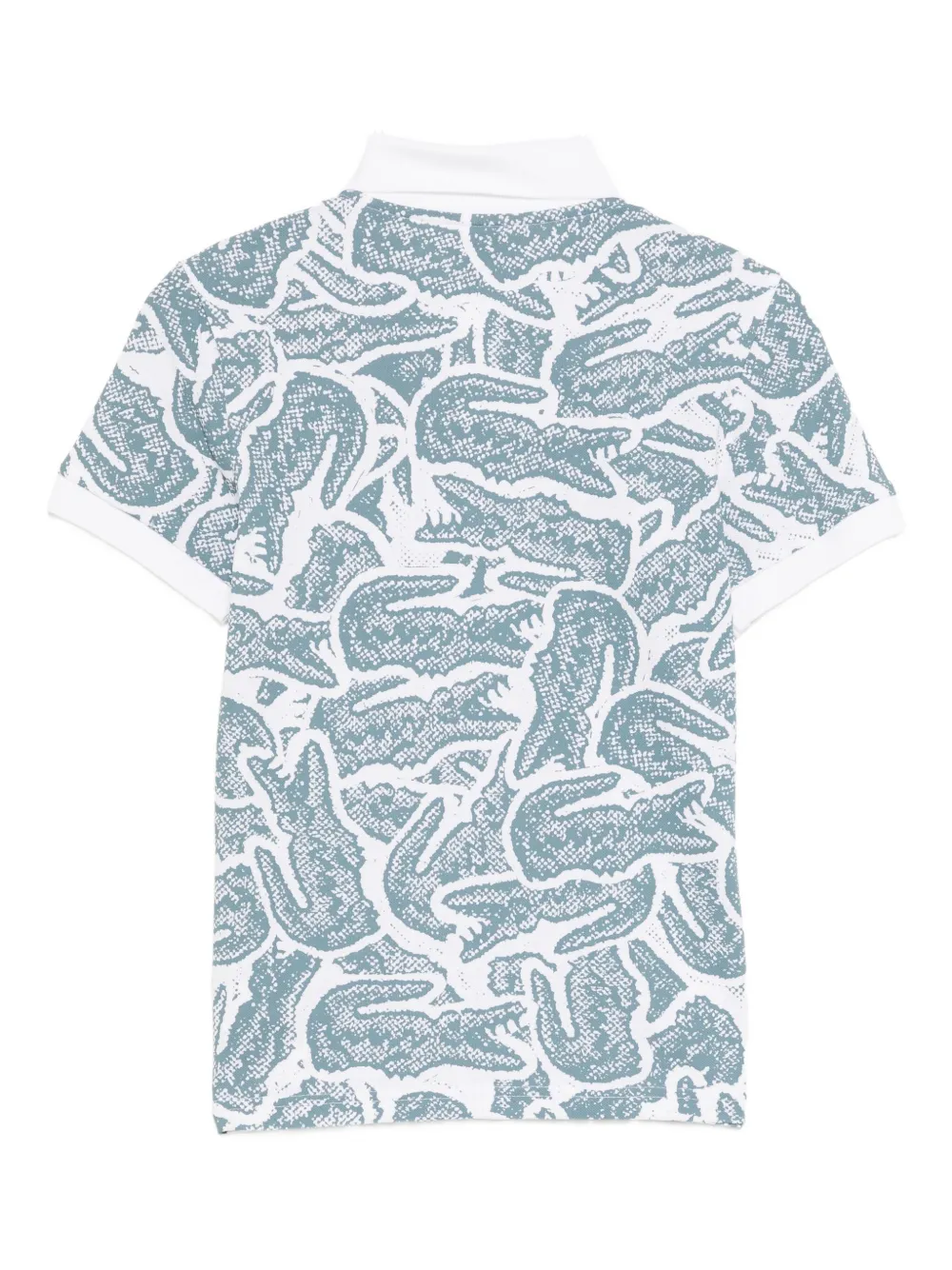 Lacoste Poloshirt met grafische print Wit