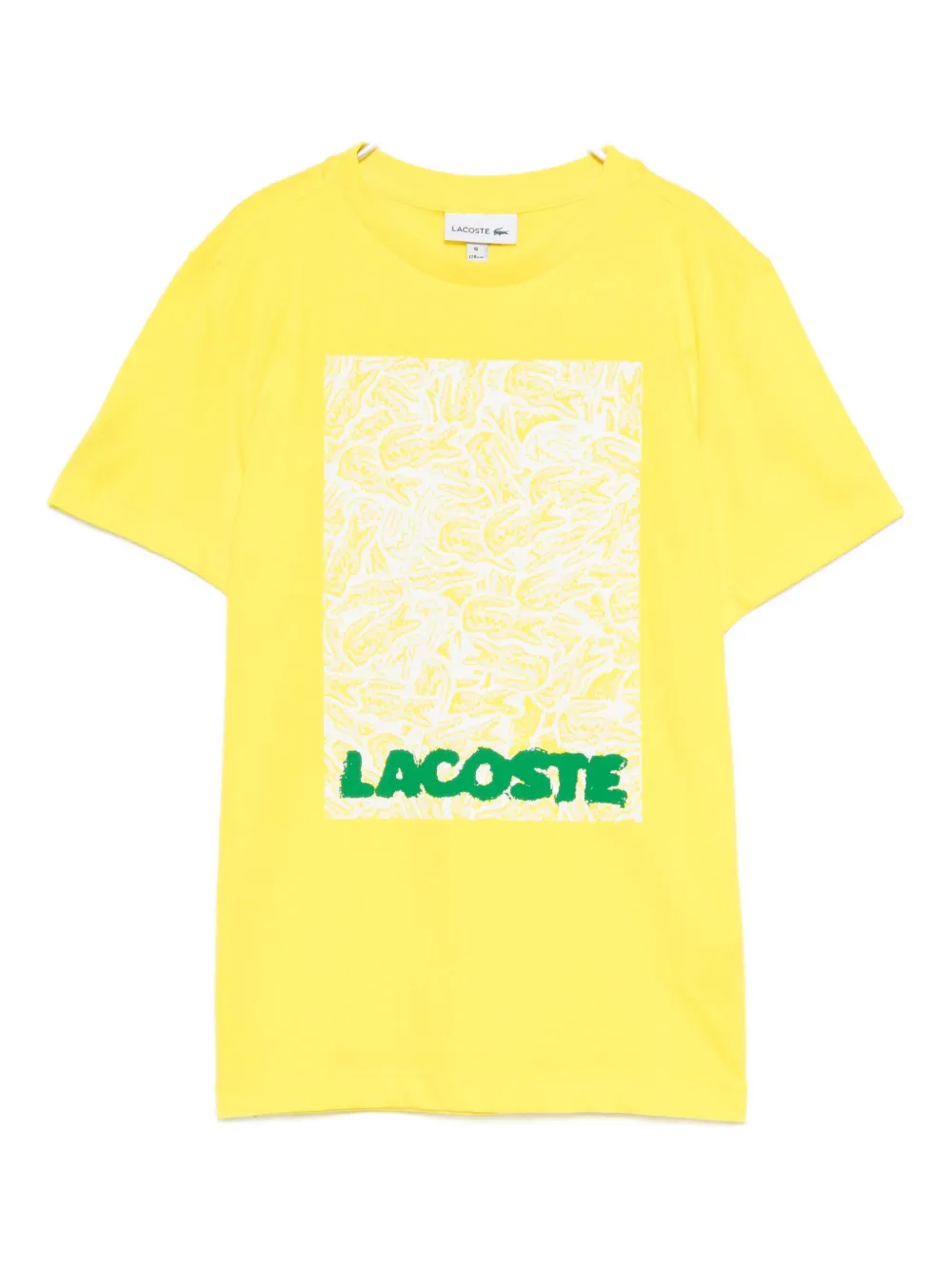 Lacoste graphic-printed T-shirt | Yellow | Image 1