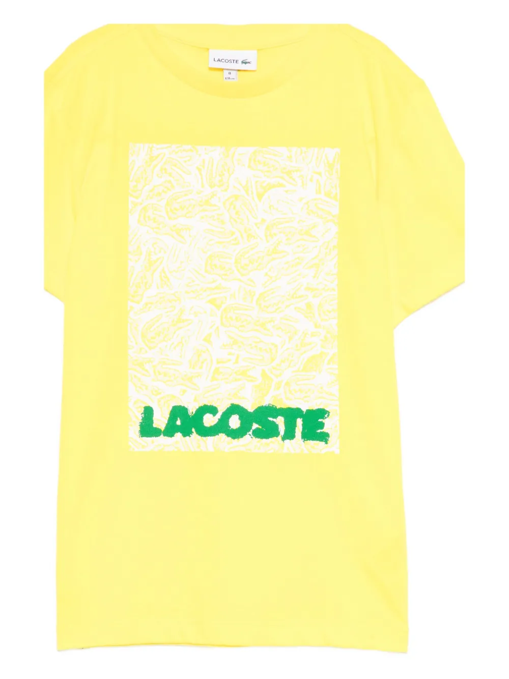 Lacoste graphic-printed T-shirt Geel