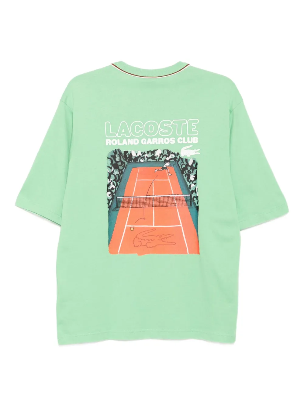 Lacoste Roland-Garros edition jersey T-shirt - Groen