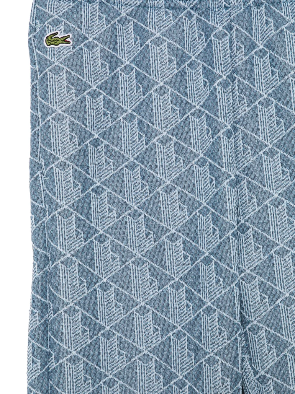 Lacoste Broek met print Blauw