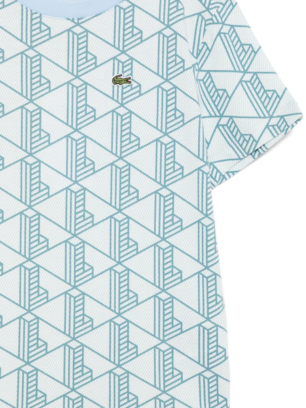 Lacoste Kids Katoenen T-shirt Blauw