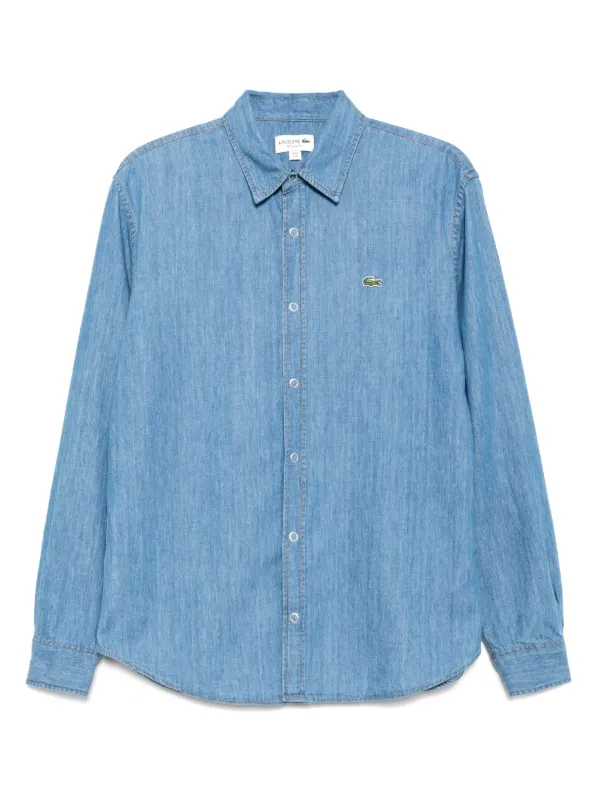Lacoste デニムシャツ | ブルー | FARFETCH JP