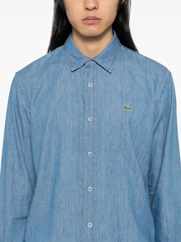 Lacoste デニムシャツ | ブルー | FARFETCH JP