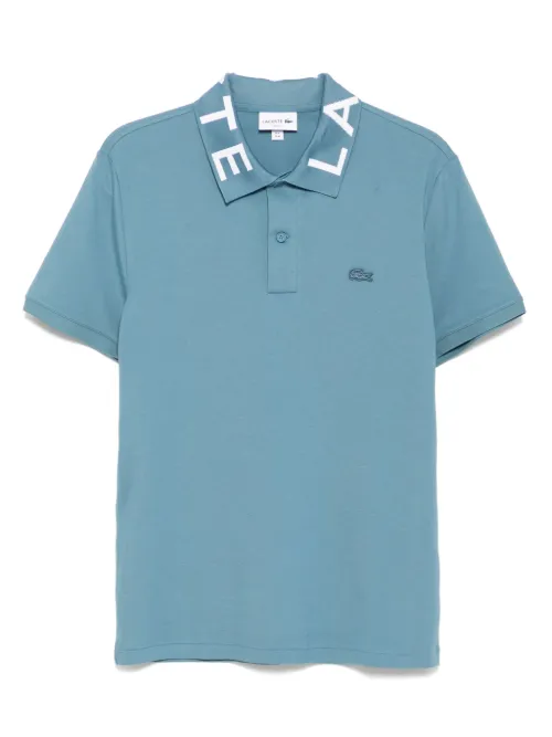 Lacoste polo en jacquard - Bleu - Lacoste - Modalova