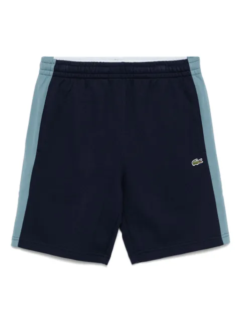Lacoste fleece colour-block shorts