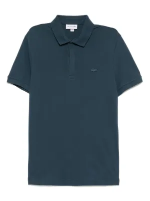 Lacoste Paris Stretch Piqué Polo Shirt | Black | FARFETCH